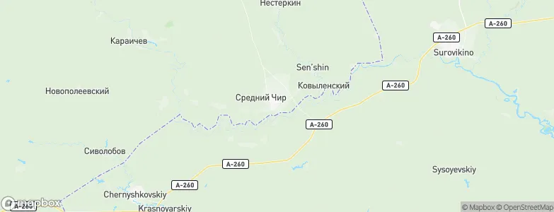 Oblivskaya, Russia Map