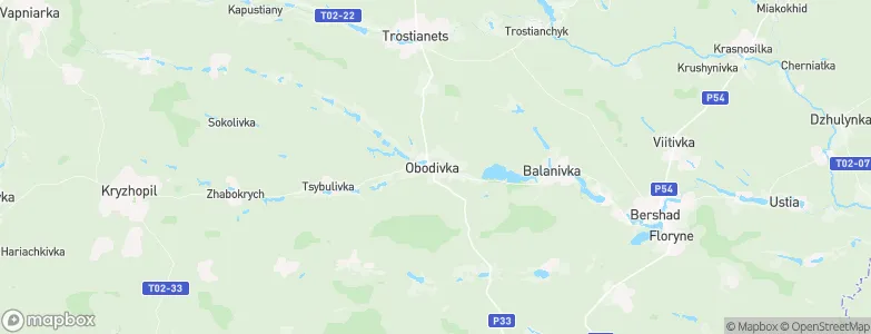 Obodivka, Ukraine Map