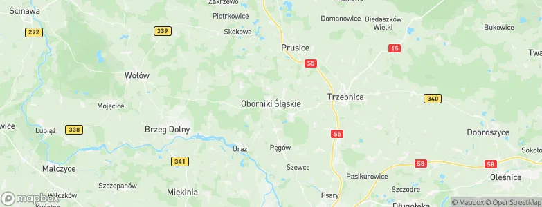 Oborniki Śląskie, Poland Map
