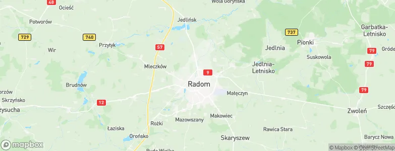 Obozisko, Poland Map