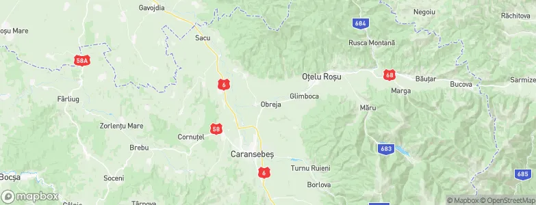 Obreja, Romania Map