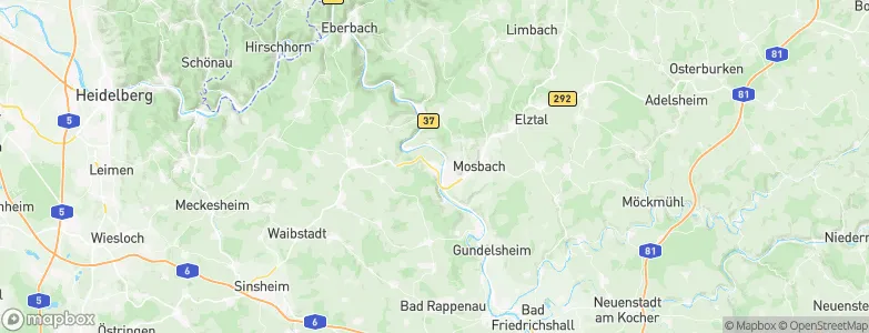 Obrigheim, Germany Map