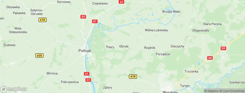 Obryte, Poland Map