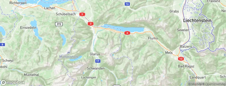 Obstalden, Switzerland Map