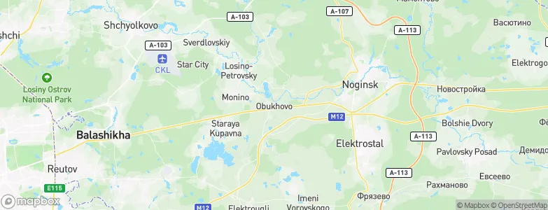 Obukhovo, Russia Map
