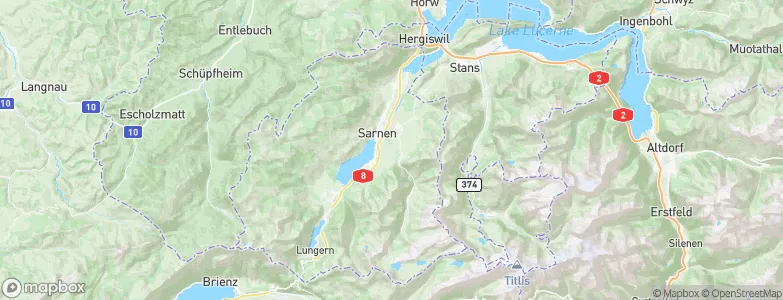 Obwalden, Switzerland Map
