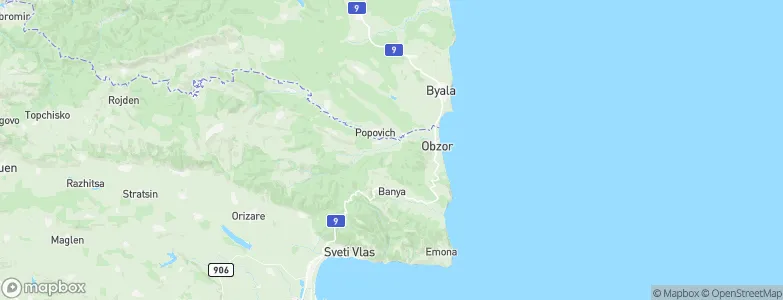 Obzor, Bulgaria Map