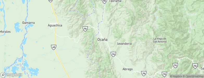 Ocaña, Colombia Map