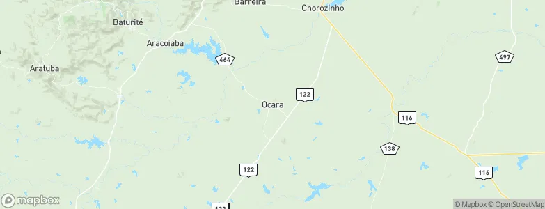 Ocara, Brazil Map