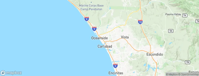 Oceanside, United States Map