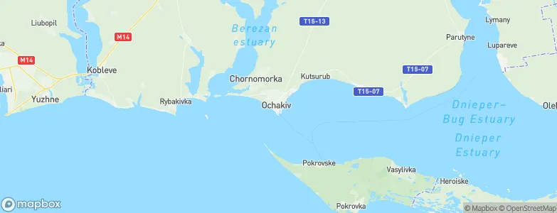 Ochakiv, Ukraine Map