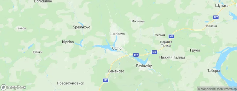 Ocher, Russia Map