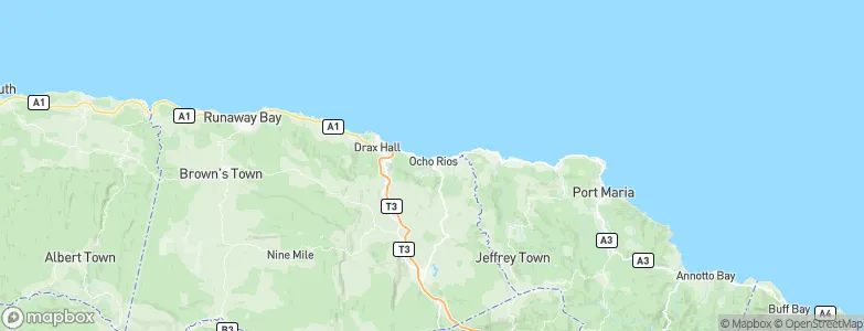 Ocho Rios, Jamaica Map