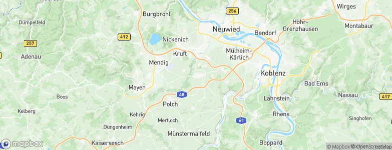 Ochtendung, Germany Map