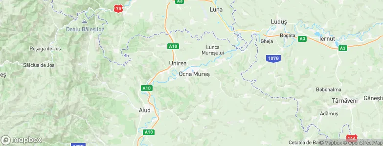 Ocna Mureş, Romania Map