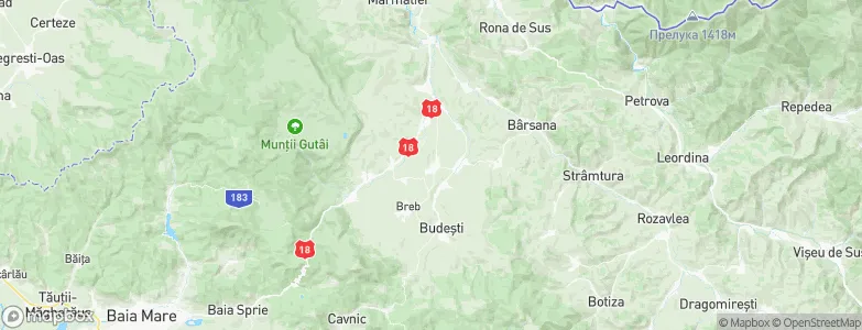 Ocna Şugatag, Romania Map