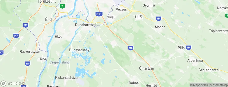 Ócsa, Hungary Map