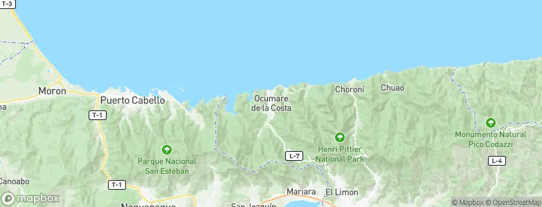 Ocumare de la Costa, Venezuela Map