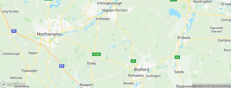 Odell, United Kingdom Map