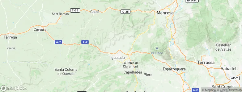Òdena, Spain Map