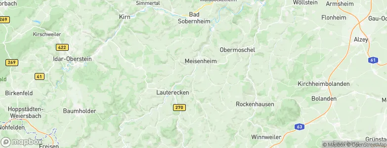 Odenbach, Germany Map