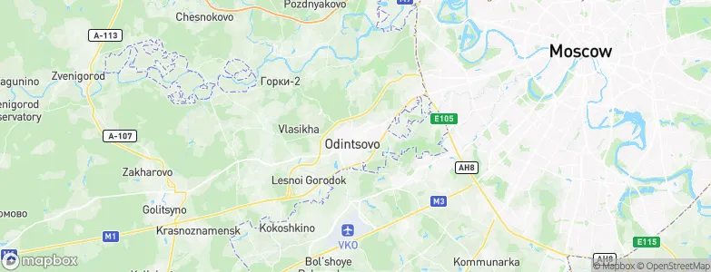 Odintsovo, Russia Map