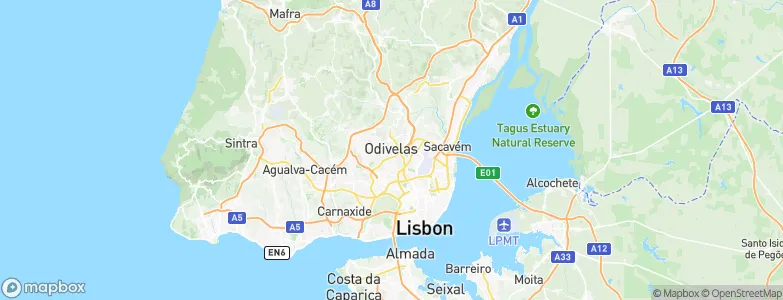 Odivelas, Portugal Map