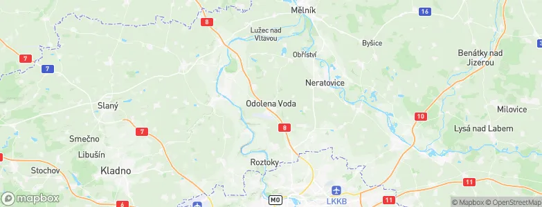 Odolena Voda, Czechia Map