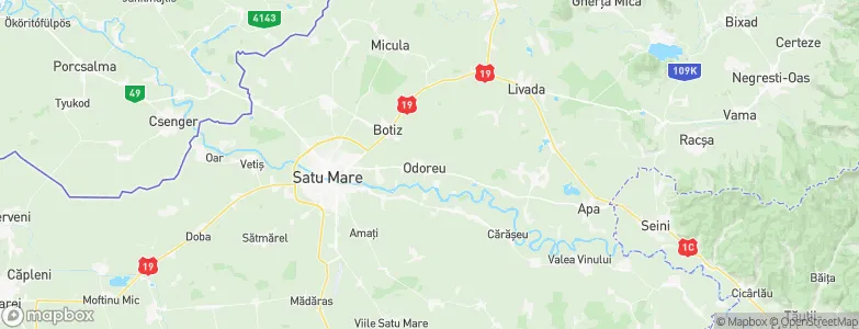 Odoreu, Romania Map