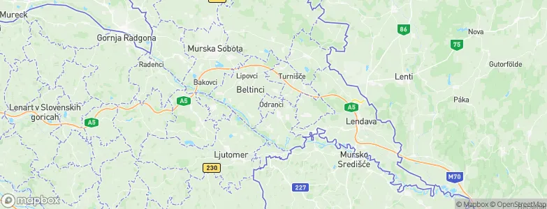 Odranci, Slovenia Map