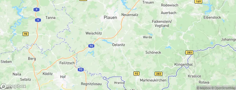 Oelsnitz, Germany Map