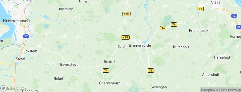 Oerel, Germany Map
