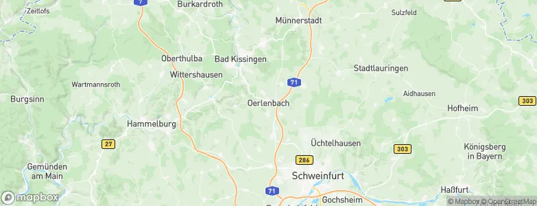 Oerlenbach, Germany Map