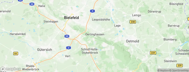 Oerlinghausen, Germany Map
