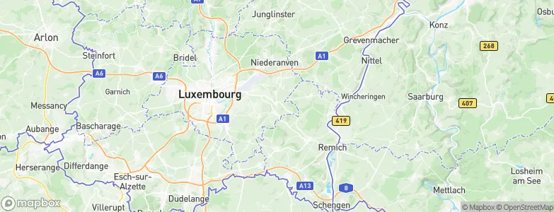 Oetrange, Luxembourg Map