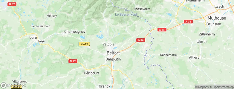 Offemont, France Map