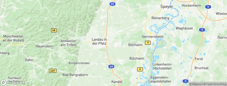 Offenbach an der Queich, Germany Map