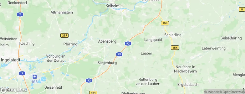 Offenstetten, Germany Map