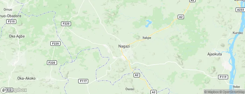 Ogaminana, Nigeria Map