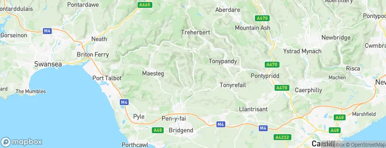 Ogmore Vale, United Kingdom Map