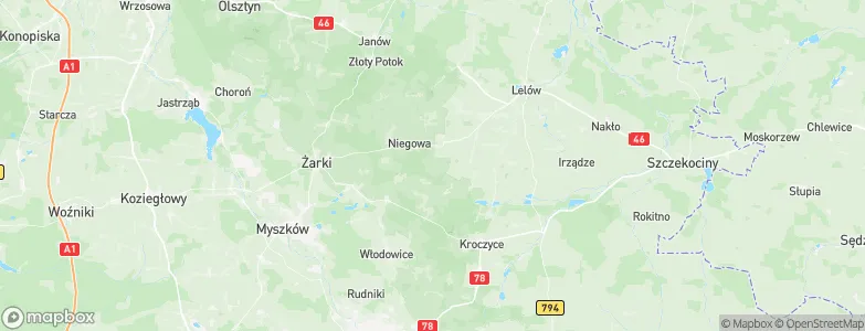 Ogorzelnik, Poland Map