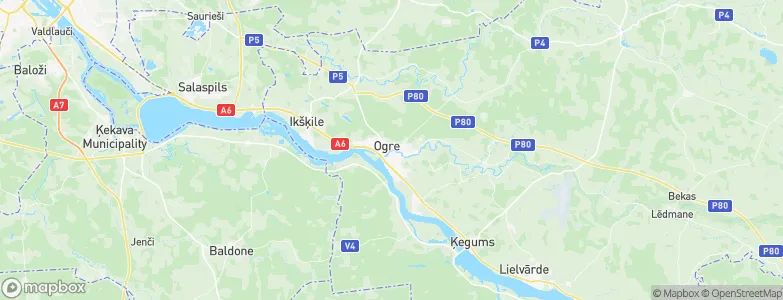 Ogre, Latvia Map