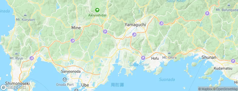 Ogōri-shimogō, Japan Map