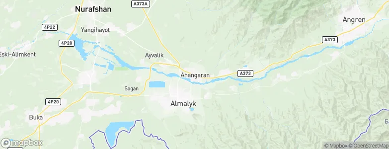 Ohangaron, Uzbekistan Map