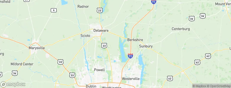 Ohio, United States Map