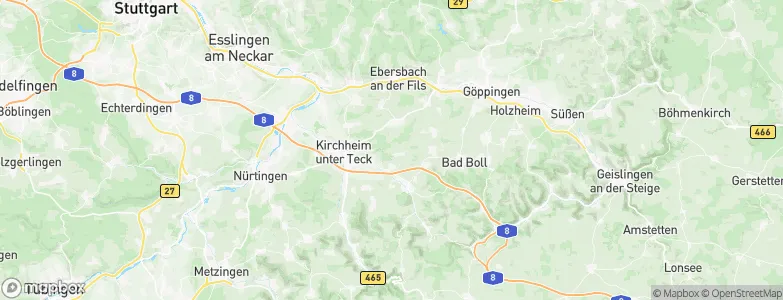 Ohmden, Germany Map