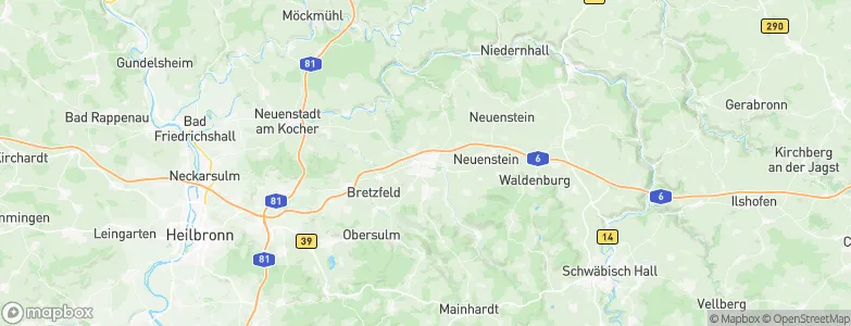 Öhringen, Germany Map