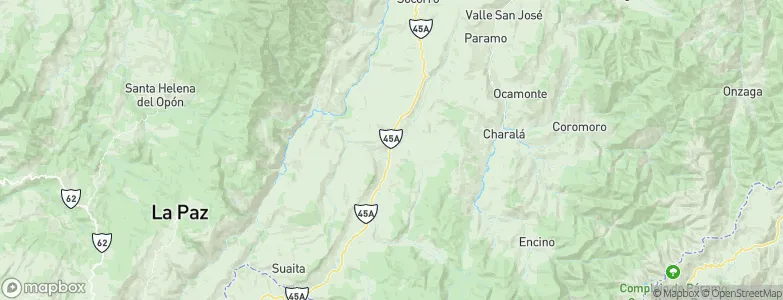Oiba, Colombia Map