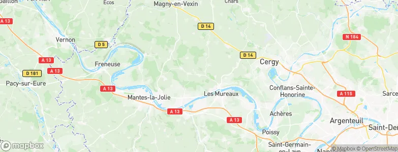 Oinville-sur-Montcient, France Map