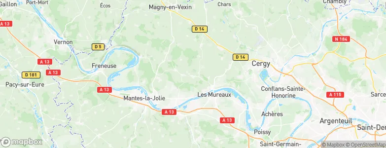 Oinville-sur-Montcient, France Map